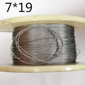 

4mm, 10M, 7X19, 304 stainless steel wire rope softer fishing cable clothesline traction rope lifting lashing