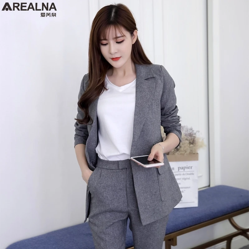 Pant Suits Women Casual Office Business Suits Formal Work Wear Sets Uniform Styles OL women's suits Female Blazer Jacket