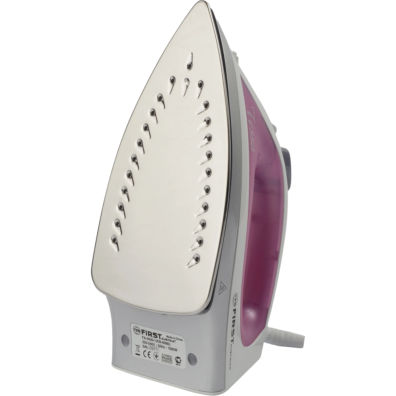 Утюг FIRST FA-5600-1 Violet (1600 Вт, 180 мл, фиолетовый)