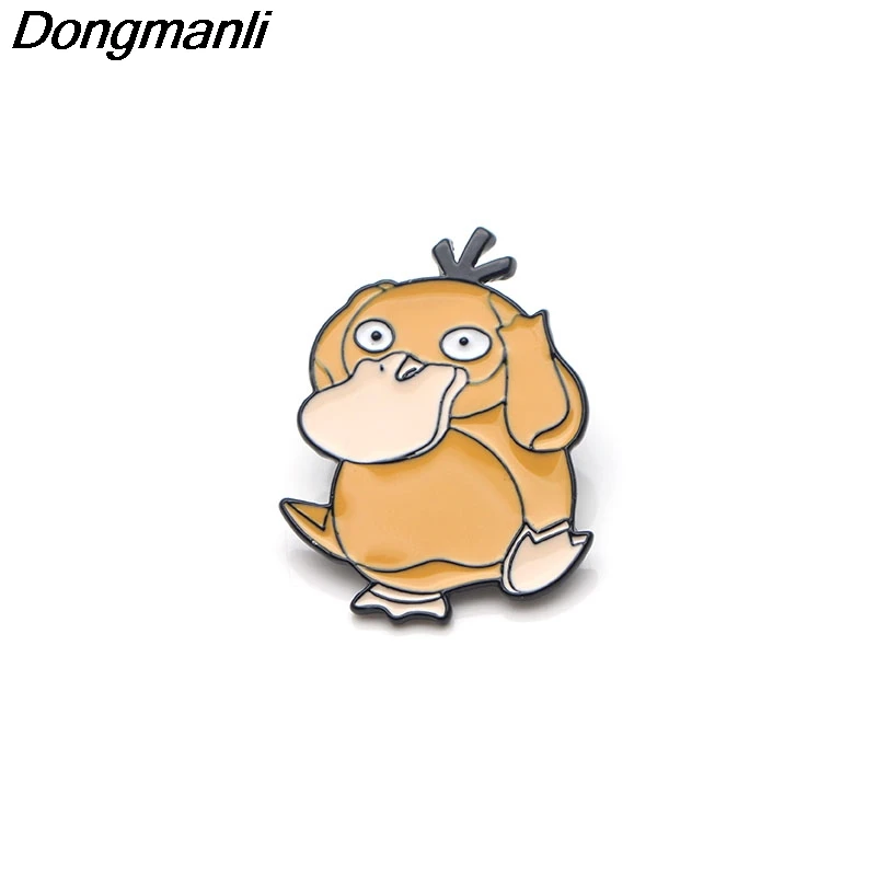 P3012 Dongmanli Psyduck эмалированная булавка броши мультфильм креативная металлическая брошь булавки Джинсовая Шляпа значок воротник ювелирные изделия