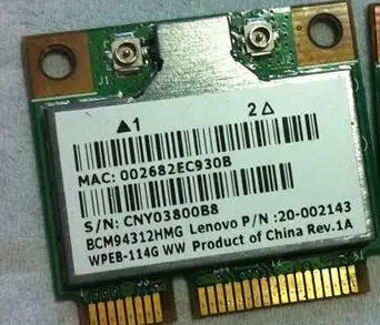 Broadcom BCM94312HMG BCM4312 Half Mini Pci-e FRU:20-002143 беспроводная Wi-Fi карта для ноутбука IBM |