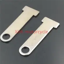 Motocicleta Universal Helmet Strap D-Ring acero extensiones de bloqueo cromado