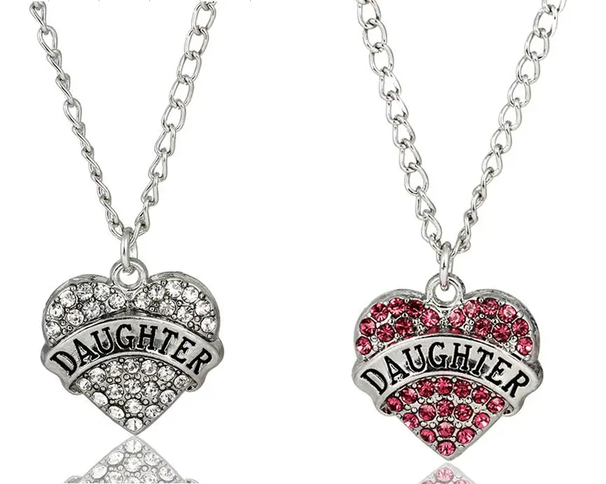 Daughter Necklace Pendant Fashion Best Gift Hot Sale Charm Silver Tone