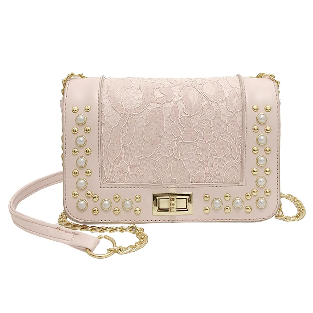 

Fashion Women Pearl Leather Crossbody Bag Coin Bag Phone Bag Shoulder bags for women 2018 handbag bolsa feminina