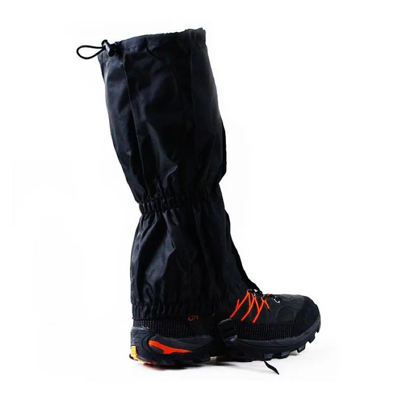 Free Shipping 1 Pair Black Waterproof Outdoor Hiking Walking Climbing Hunting Snow Legging Gaiters Free Shipping 1 Pair Black Waterproof Outdoor Hiking Walking Climbing Hunting Snow Legging Gaiters