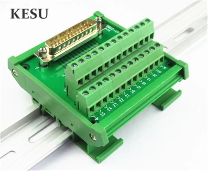 5 шт./лот 25 контактов DB25 Φ Женский штекер сигнала PCB блок блокировки адаптера