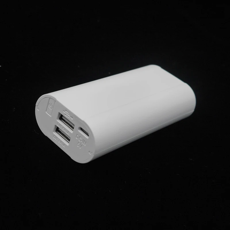 Пластиковый портативный внешний аккумулятор с двумя USB портами 2x18650|box for|box boxboxes for