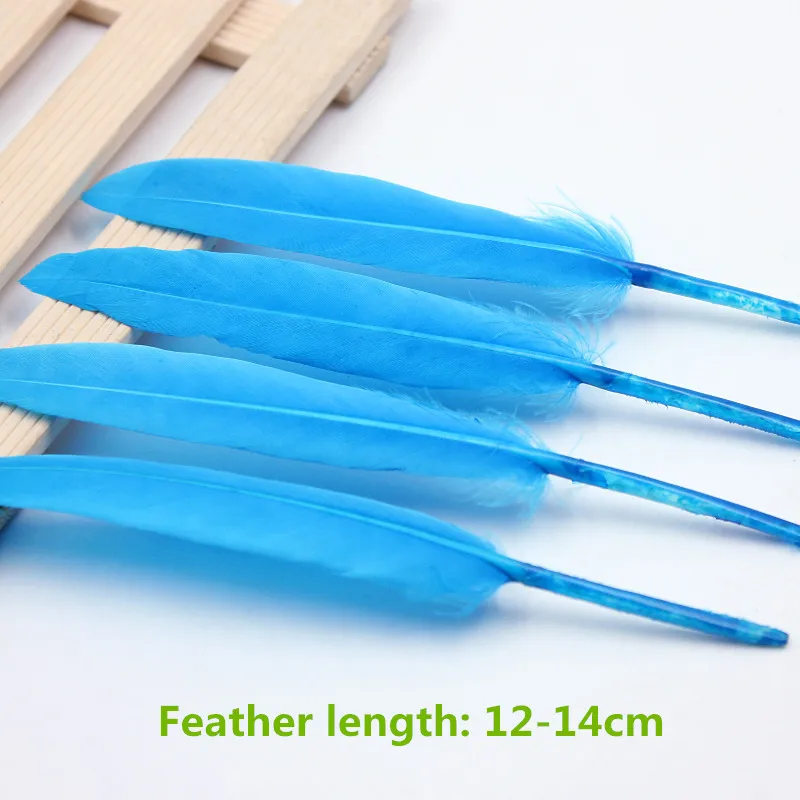 100 шт. декоративные серьги в виде гусиных перьев 12 14 см|decorative feathers|chicken feathergoose feathers