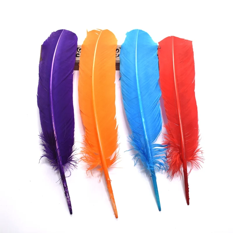 

wholesale10pcs/lot 25-30CM Beautiful and affordable Turkey feathers DIY hats Jewelry wedding decoration feathers for crafts