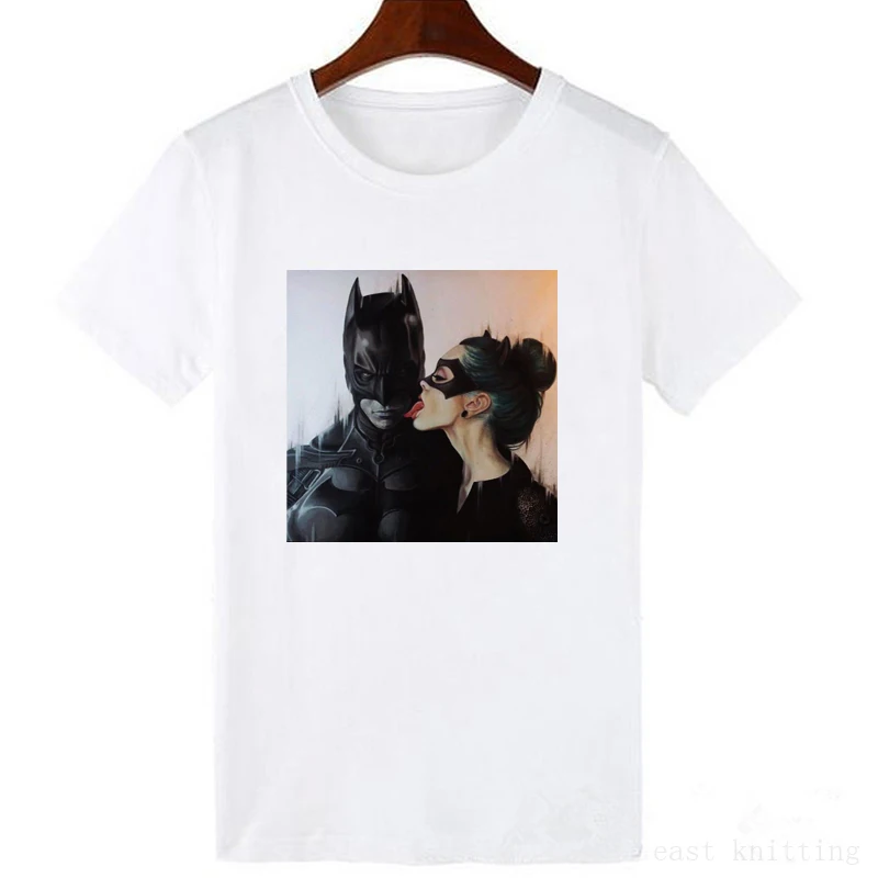 

Super hero t-shirt Tumblr Casual Short Sleeve shirts Harajuku Graphic Tees Super Soft femaleTops Women's Fashion