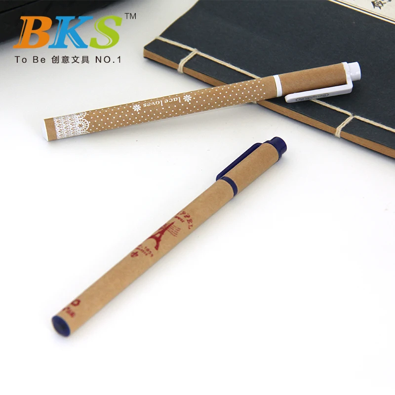 

Recycled paper, school and office logo neutral pen, promotional supplies, fashion writing pen advertising pen