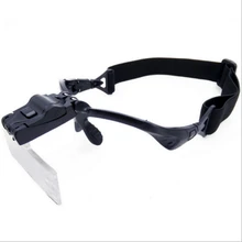 Черный светодиодные лампы с лупой для Макияж/татуировки/прививки ресниц привитые Вышивка Лупа