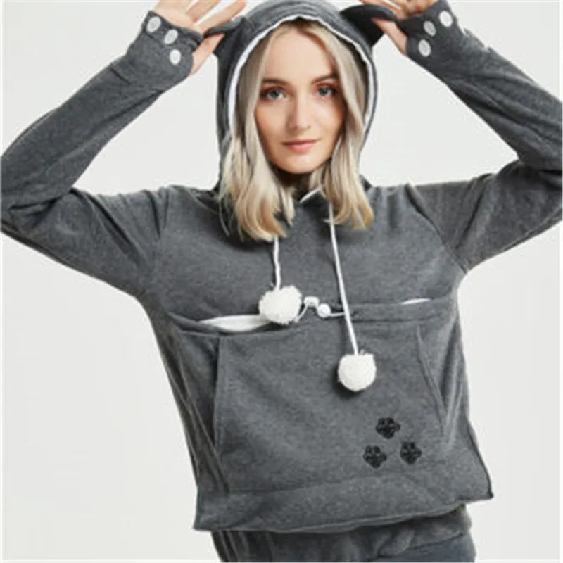 hoodie with kangaroo pocket for pets