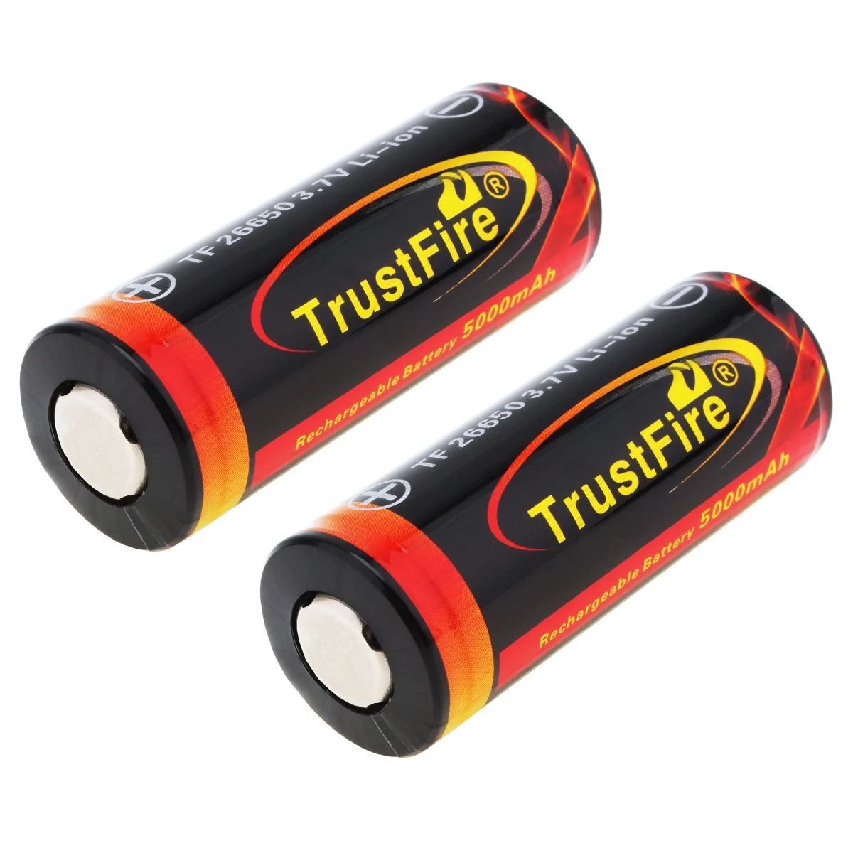  4 stücke TrustFire 37 V 26650 5000mAh Li-Ion Akku Bateria mit Geschützt PCB für LED Taschenlampen S