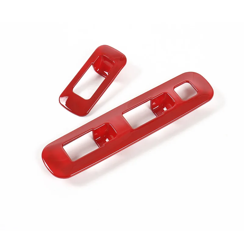 MOPAI ABS украшение для интерьера автомобиля, кнопки Подъема Окна, наклейки для Suzuki Jimny 2007 Up, автомобильные аксессуары, Стайлинг - Название цвета: Red