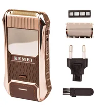 Электробритва Мужская бритва для бритья Бритва ж/триммер+ высокопрочный ультра тонкий металлический сетчатый ломтик+ Встроенный зеркальный AC110-220V