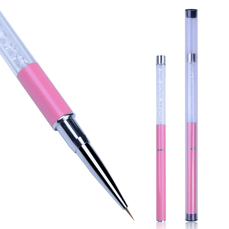 Кристальная ручка УФ-гель тонкий лайнер сетка ручка для рисования инструмент для маникюра кисть для украшения ногтей акриловая линия набор кистей для рисования