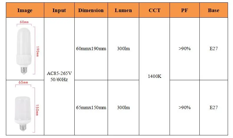 led flame bulb