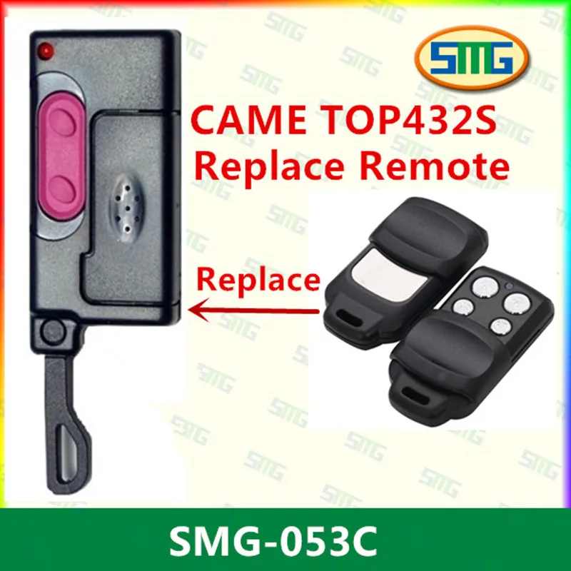 

free shipping Duplicator clone replace CAME TOP 432EV TOP-432NA TOP432NA With Battery garage gate remote control transmitter