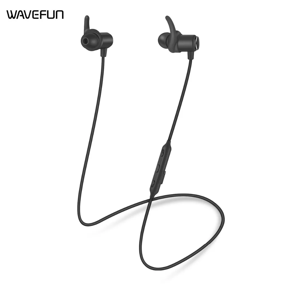 Wavefun подходит Беспроводной AptX мощный бас Bluetooth наушники IPX5 гарнитура с микрофоном