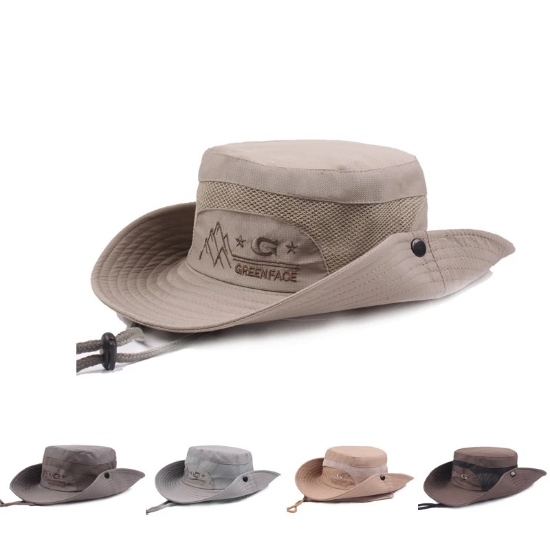 2017 Korean Style Fisherman's Bucket Hats Summer Foldable Caps For Mens ...