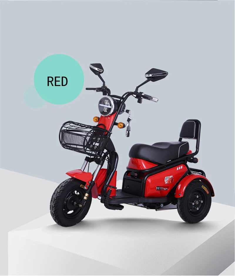 Discount Adult Electric tricycle Citycoco Electric scooter Mini leisure Electric bicycle  500W LED Electric Motorcycles 13