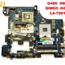 Оригинальная материнская плата для ноутбука lenovo G480 HM76 QIWG5_G6_G9 LA-7981P протестирована