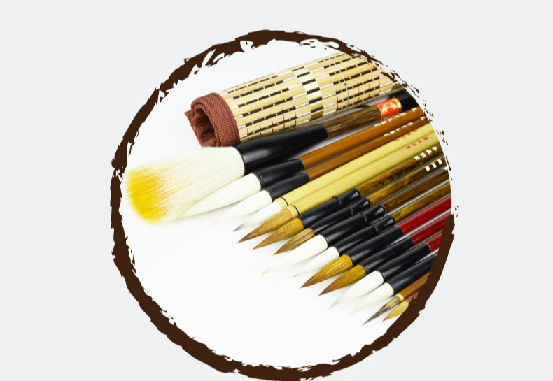 Conjunto de Luxo de Alta Qualidade Tradicional Caligrafia Caneta Pincel Pintura Grande Médio Pequeno Roteiro Regular Escrita Pen Brushes 15 Pcs 6 China writing brush Suppliers