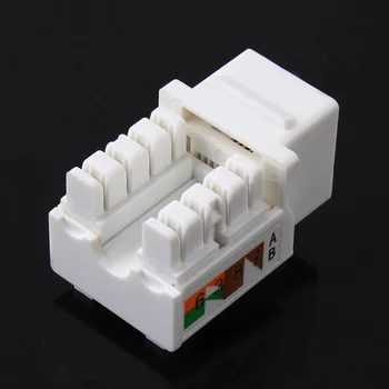 

Marsnaska 5Pcs/lot CAT6 RJ45 110 Punch Down Keystone Network Ethernet Jack Top Quality