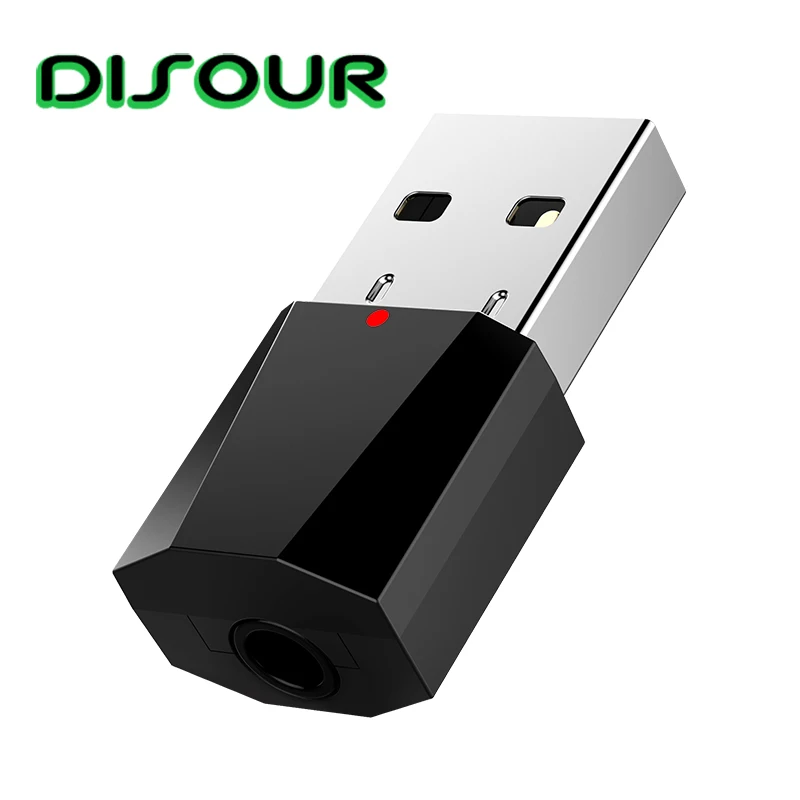 

DISOUR Mini Bluetooth Receiver 4.2 3.5mm Stereo Audio Wireless Adapter Receptor Bluetooth Adapter For Car Kit Headphone Speakers