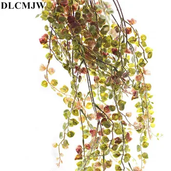 

1pcs Artificial Plants Green Grass Plastic plant Grass Garden Home Decoration artificial grass Fake plant leaf Green Plant Vine