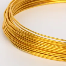 Novo suporte adorável jóias artesanais de fio de alumínio dourado fabricante 1mm 1.5mm 2mm 2.5mm, vendido por lote de 1 rolo (10m/5m/3m)