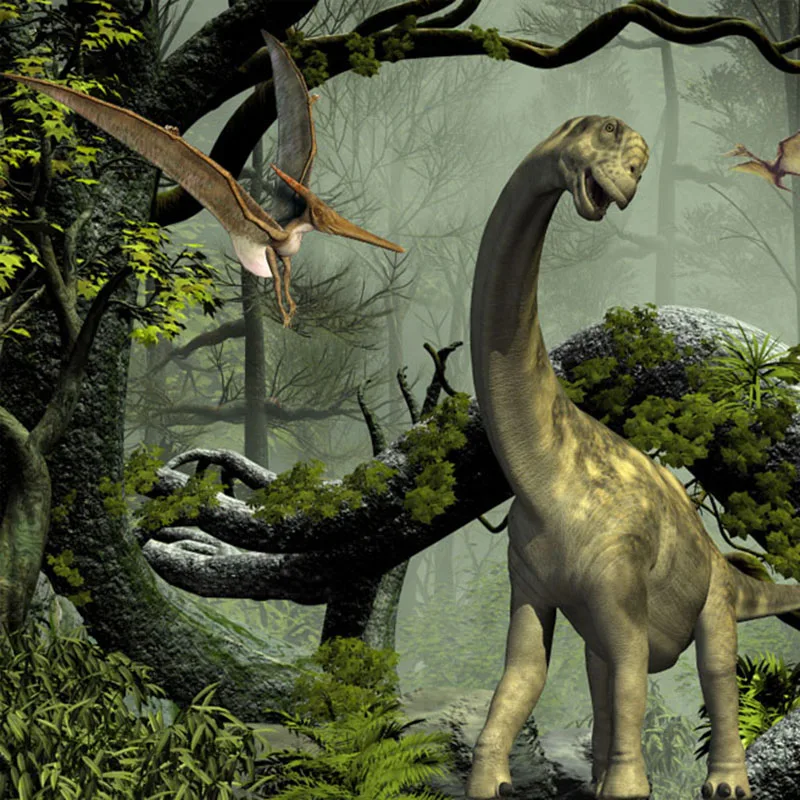3D стерео динозавр настенная живопись Дети Спальня тема отель фон Настенная роспись фото обои экологически чистые обои