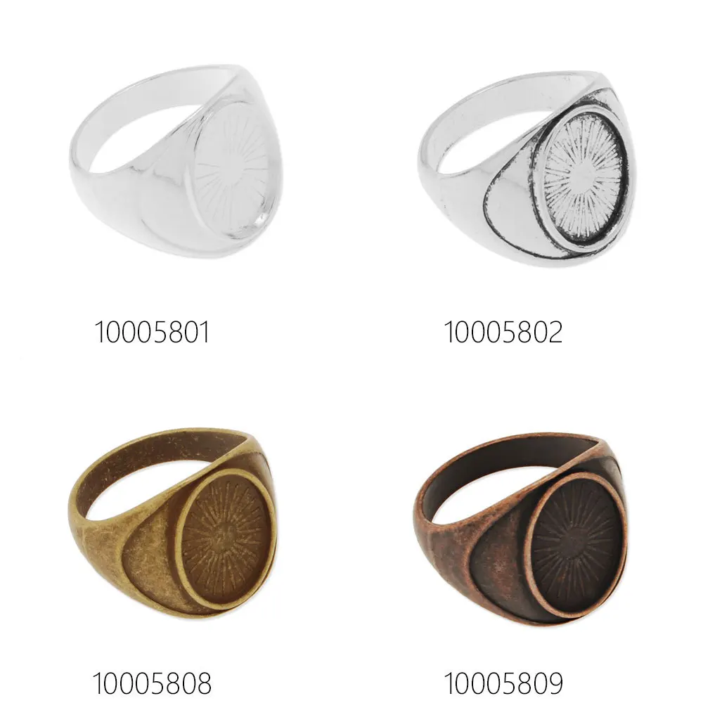 

10x14mm Oval Antique Bronze plated Ring Base Setting,bezel ring blank,ring setting,Sold 20pcs/lot-100058
