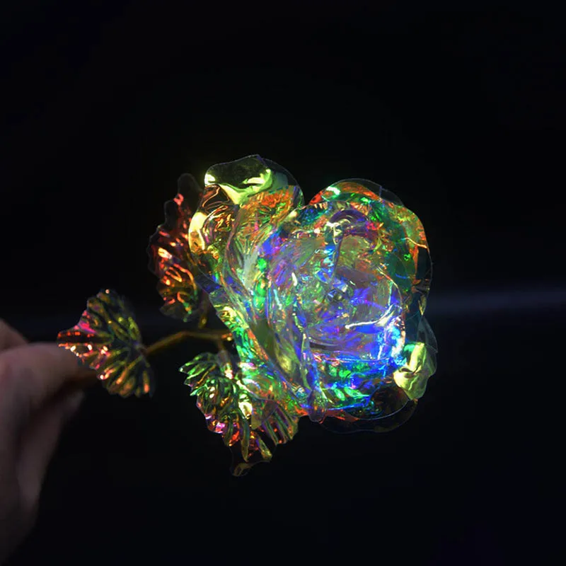 

1 Pcs Galaxy Rose with Love Base Luminous Rose Valentine Mother's Day Anniversary Gift Dropshipping FAS