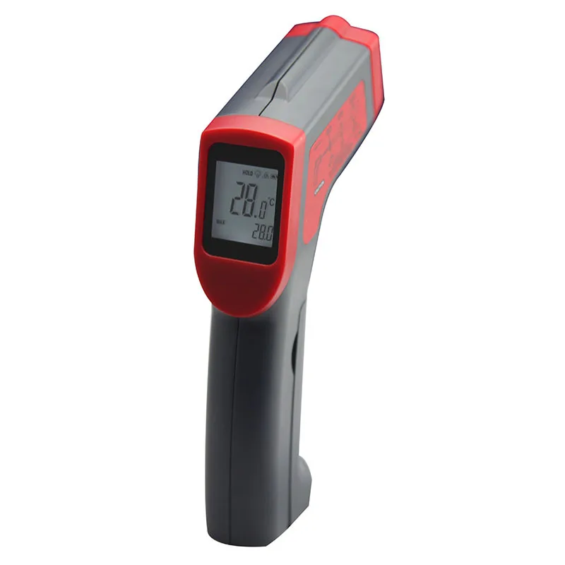 ST380A ручной промышленный инфракрасный термометр, высокоточный высокотемпературный электронный термометр, лазерный термометр