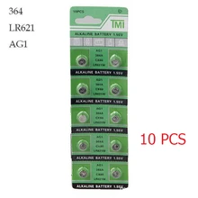 10 PCS Watch Battery 364A 621 AG1 1.55V LR621W Alkaline Watch Accessories Electronic Battery Button Coin Cell Batteries 10 PCS Watch Battery 364A 621 AG1 1.55V LR621W Alkaline Watch Accessories Electronic Battery Button Coin Cell Batteries