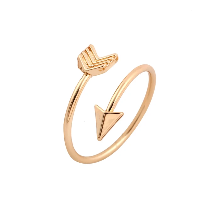 SMJEL Trendy Vintage Silver Color Arrow Open Rings for Women Punk Simple Knuckle SMJEL Trendy Vintage Silver Color Arrow Open Rings for Women Punk Simple Knuckle