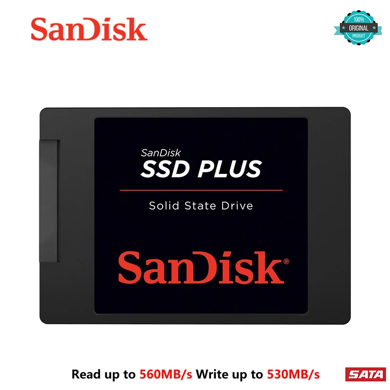 SanDisk PLUS SSD 120 ГБ 240 480 sdd Внутренний твердотельный диск msata hdd 2 5 SATA3 для ноутбука