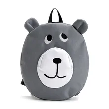 Juguete Lindo de la Historieta de Kindergarten Mochila niño Preescolar Bolsa de Oxford Zoo Paquete Mochilas Cabrito Durable Mochila Cara Redonda Del Oído Del Oso