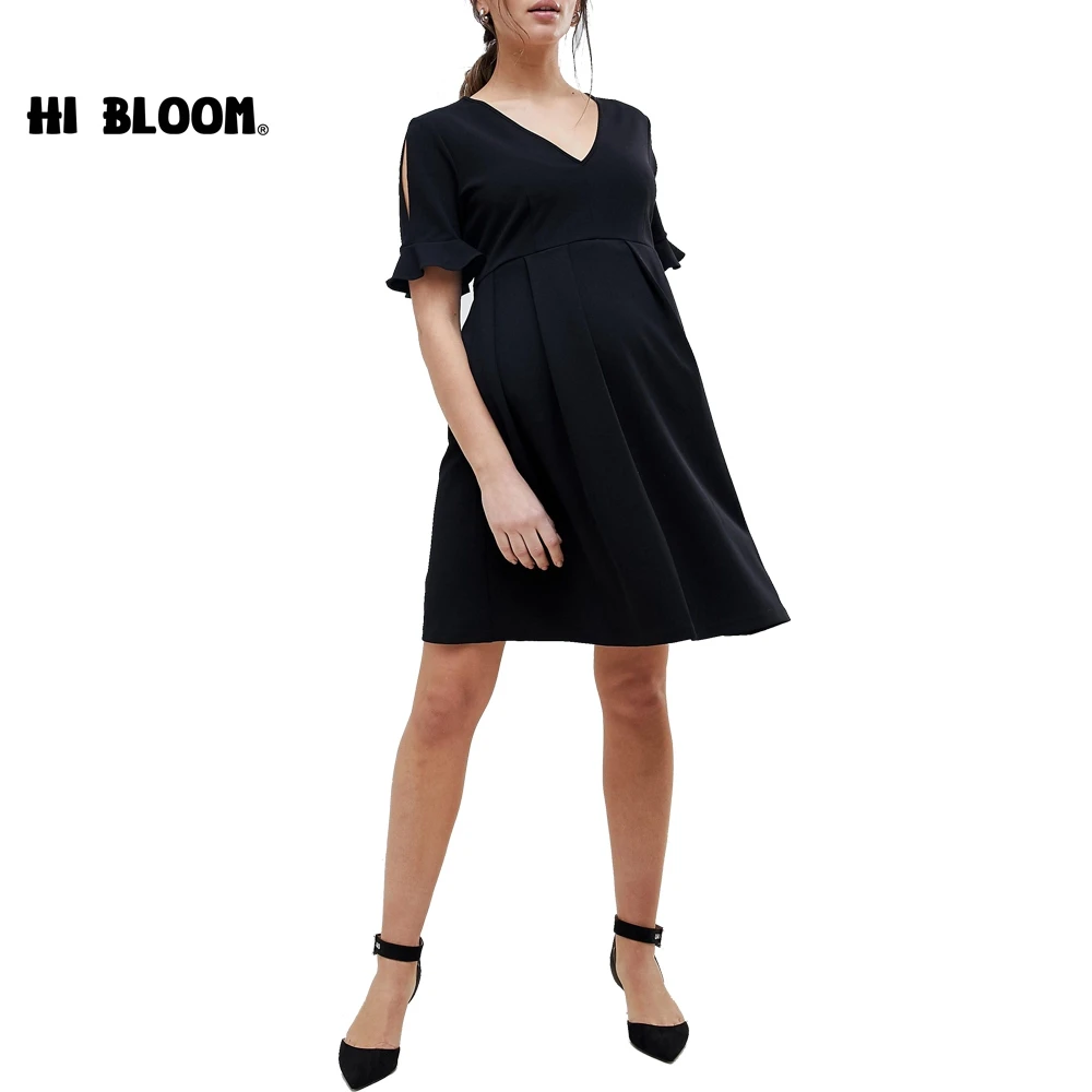 

Summer Autumn Maternity Dresses Short Sleeve Dress For Pregnant Women Fashion Party Maternity Clothes Pregnancy Dresses