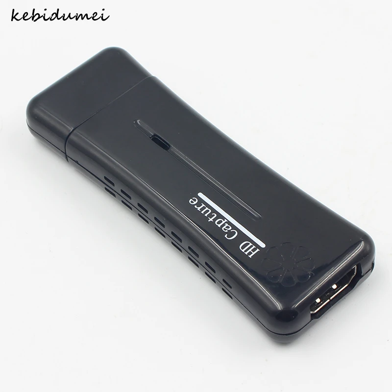 Kebidumei HDMI Карта видеозахвата USB 2,0 порт HD 1 способ HDMI 1080P мини-карта захвата видео для компьютера Windows XP