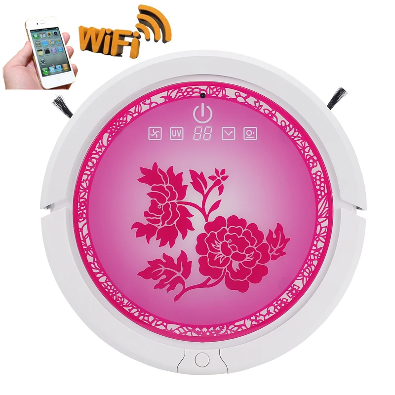 Newest 7 Color For Choosing Smartphone WIFI APP Control Robot Vacuum Cleaner With 150ml Water Tank,3350mah Lithium battery Newest 7 Color For Choosing Smartphone WIFI APP Control Robot Vacuum Cleaner With 150ml Water Tank,3350mah Lithium battery
