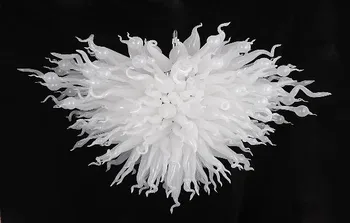 Online New Design Modern Ball Shape Glass Chandelier White Color Style Wedding Decorative Chandelier