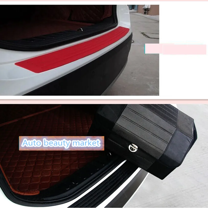 

Car Styling Rubber Rear Guard Bumper Protector Trim cover For Hyundai Tucson 2016 Accent Ix35 Kia Ceed Sorento Cerato Soul