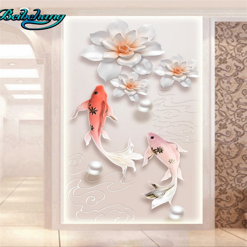 Beibehang 3D ковер китайские рельефные ювелирные изделия с цветочным фоном