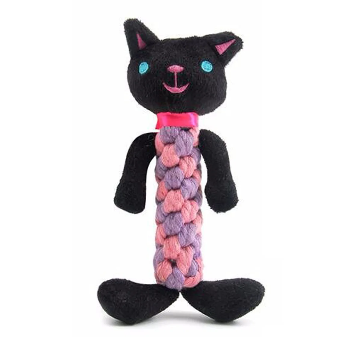 Pets Cute Cat Animal Shape Plush Soft Toy Sound Pet Toy Dental Chewy