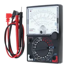 Mini Portable Poin-ter Multimeter Voltmeter DC AC Voltage DC Current Ohm Multi Meter Tester with One Pair Test Pen