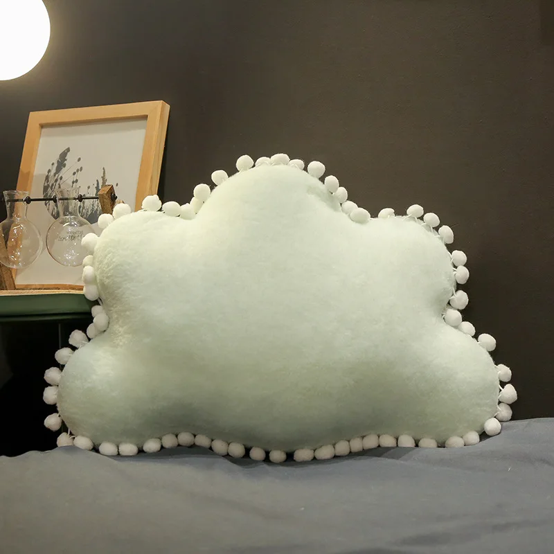 Lucky Boy Sunday Cloud Moon Star Crown Plush Pillow Soft Cushion Kids Pillow Sofa Home Decor Birthday Gift - Цвет: Темно-синий