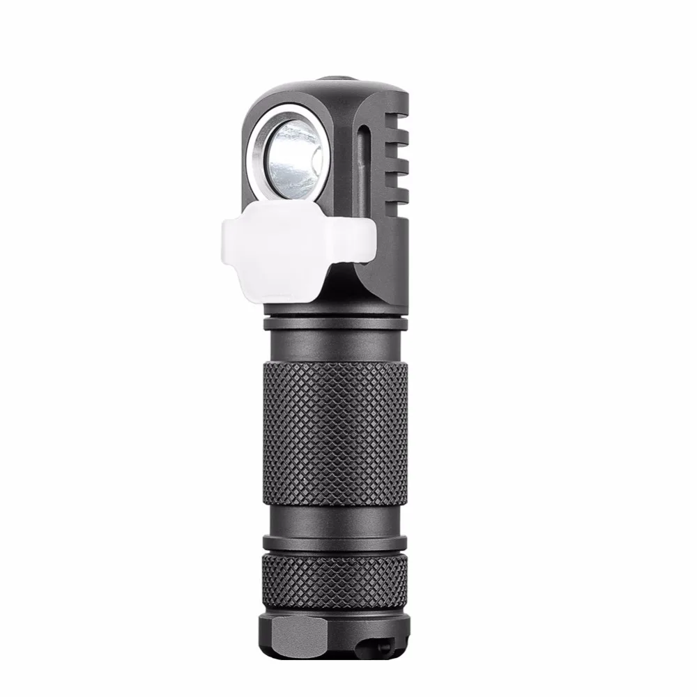 

Manker E03H AA Headlamp 350LM CREE XP-L / Nichia 219C LED Headlight Angle flashlight With Headband, Magnet Tail, Reversible Clip